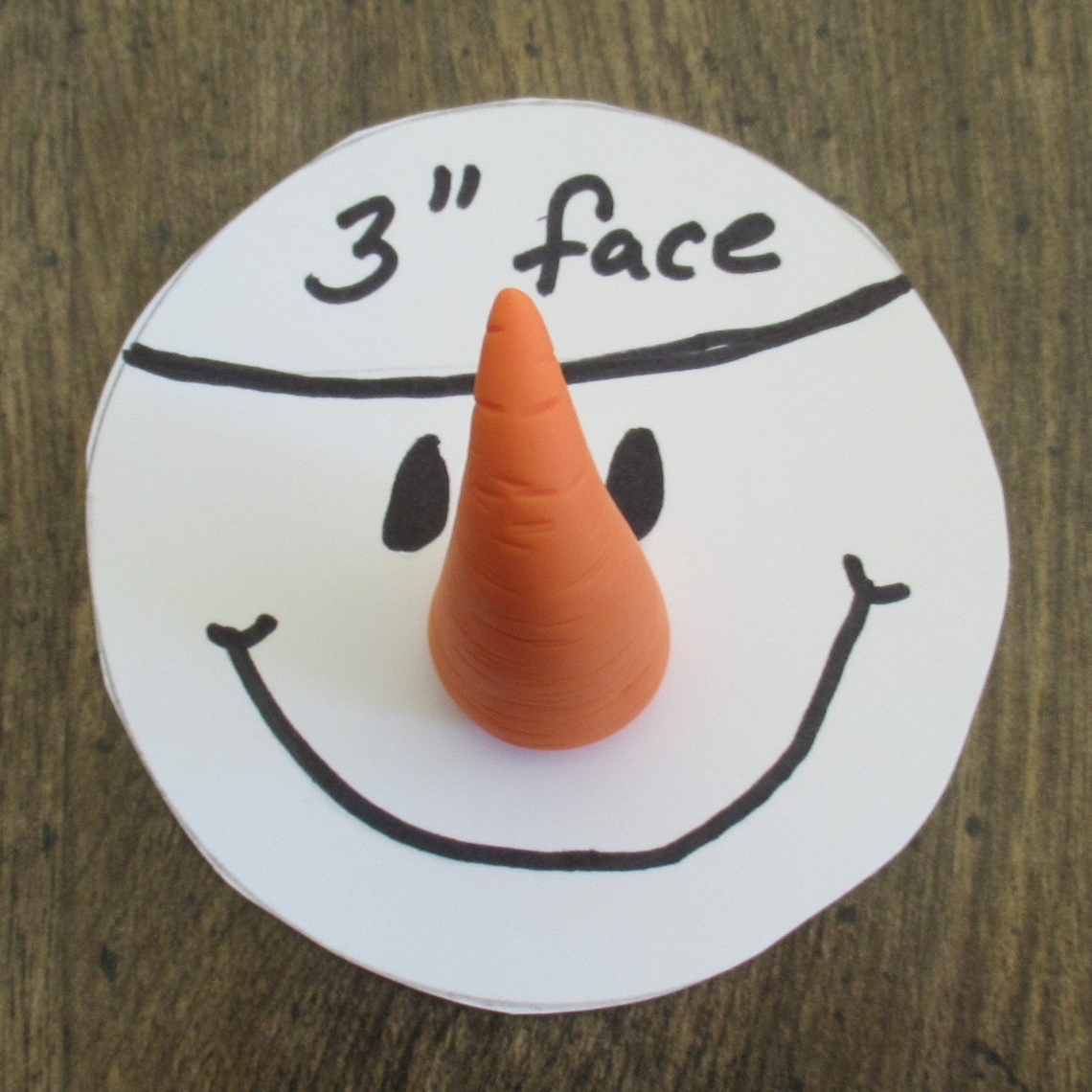 Snowman Carrot Nose Template