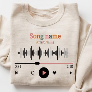 Custom Song Name Sweatshirt, Personalized Artist Shirt