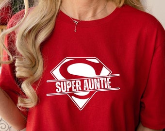 Super Aunt Shirt Hoodie, Best Auntie Ever Hooded Sweatshirt, Superhero Auntie Shirt, Super Aunty Sweatshirt, Cool Aunt Gift, Gift For Aunt