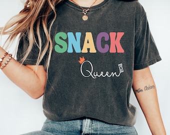 Snack Queen T-Shirt, Funny Foodie Tee