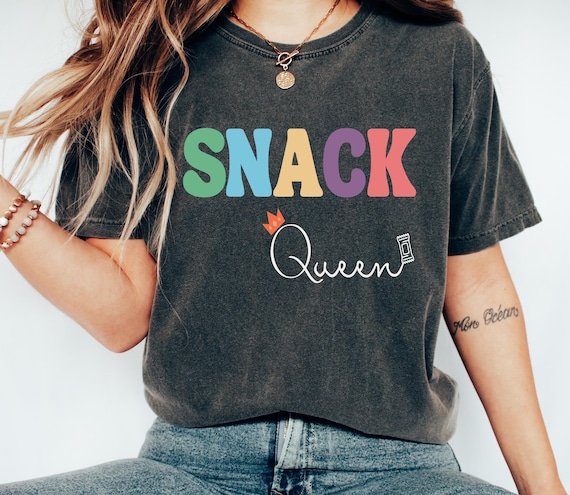 Snack Queen T-Shirt, Funny Foodie Tee