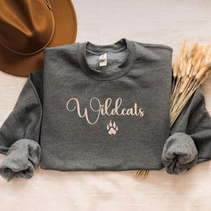 Wildcats Sweatshirt | Wildcat Teacher Shirt | School Spirit Sweater | Gift for Wildcats Fans & Wildcats Gift
