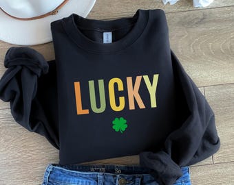Retro 'Lucky' St Patrick's Day Sweatshirt