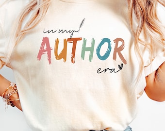 Camiseta "En mi era de autor", camiseta de regalo para escritores