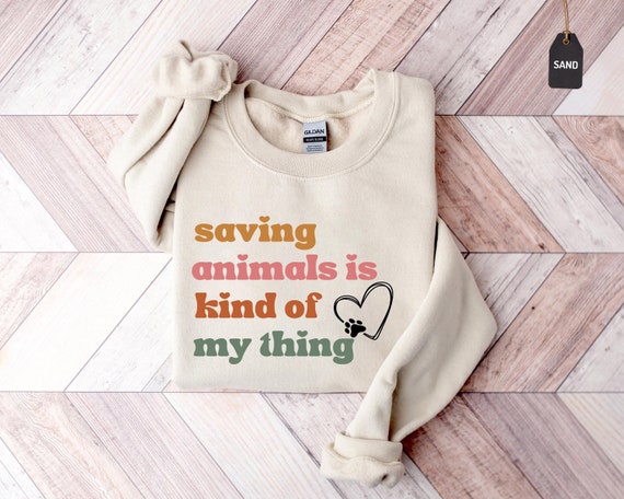 Animal Rescue Sweatshirt, Adopt Foster Pet Shirt, Dog Mom Gift
