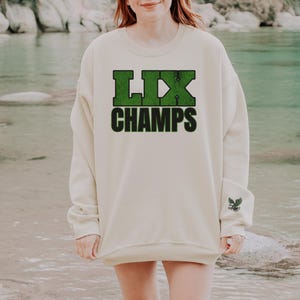 Felpa LIX Super Bowl Champs per la giornata della partita di football degli Eagles, unisex, con girocollo, idea regalo per i tifosi degli Eagles per il football dei Philadelphia Birds