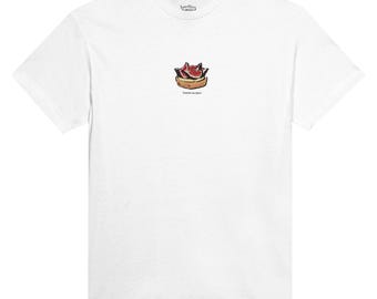 T-shirt Tartelette aux Figues, T-shirt Parijs, Frans T-shirt, Frans gebak, T-shirt croissant, vijgentaart, chocola