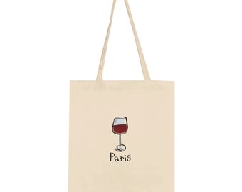 Bolsa Tote Copa de Vino - París