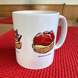 Tartelette Trio Ceramic Mug, French Pastry Design