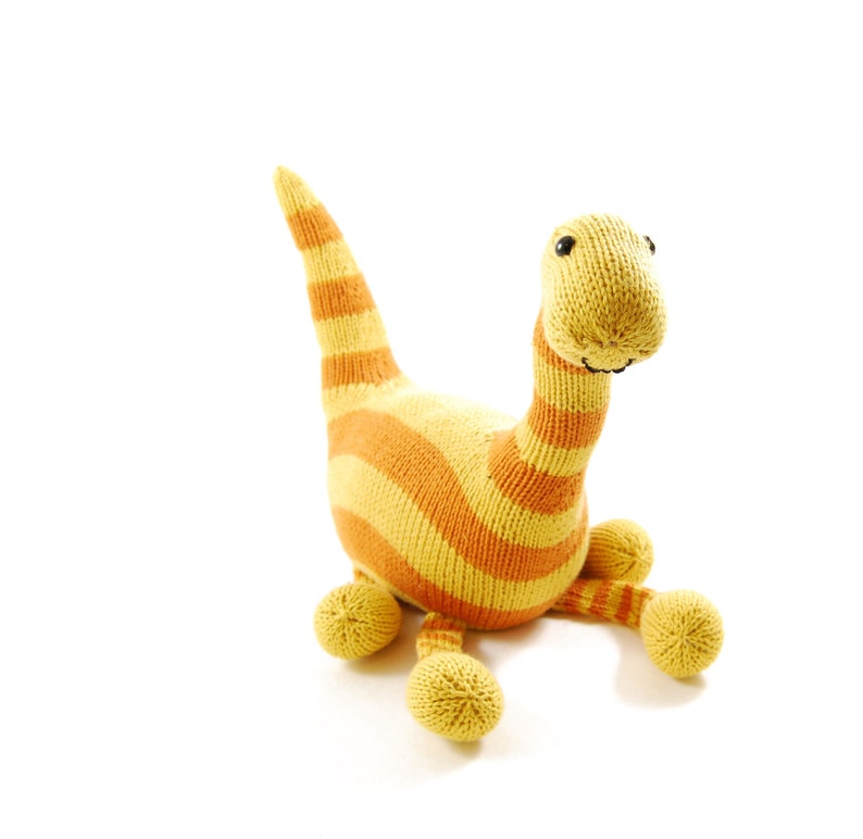 Basil the Boogie-Woogie Brontosaurus Knitting Pattern Pdf INSTANT DOWNLOAD image 4