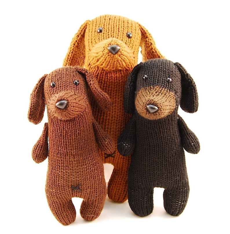 Tofu the Gentle Dachshund Knitting Pattern Pdf INSTANT DOWNLOAD image 1