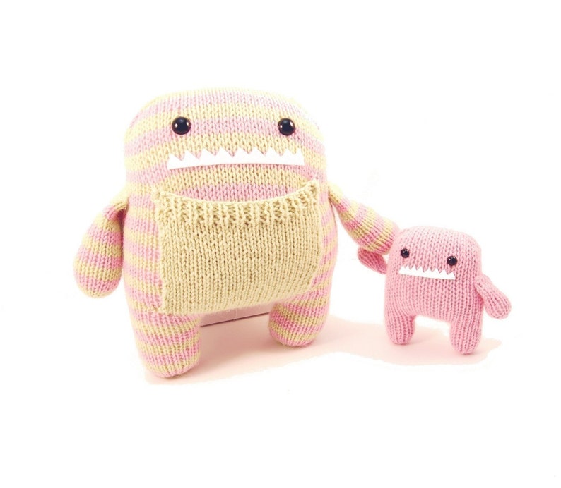 Daphne and Delilah the Momma and Baby Monster Knitting Pattern Pdf INSTANT DOWNLOAD image 5