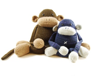 Jerry the Musical Monkey Knitting Pattern Pdf INSTANT DOWNLOAD