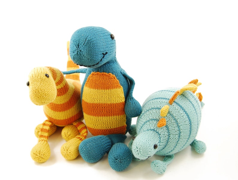 Sherman the Square Dancing Stegosaurus Knitting Pattern Pdf INSTANT DOWNLOAD image 5