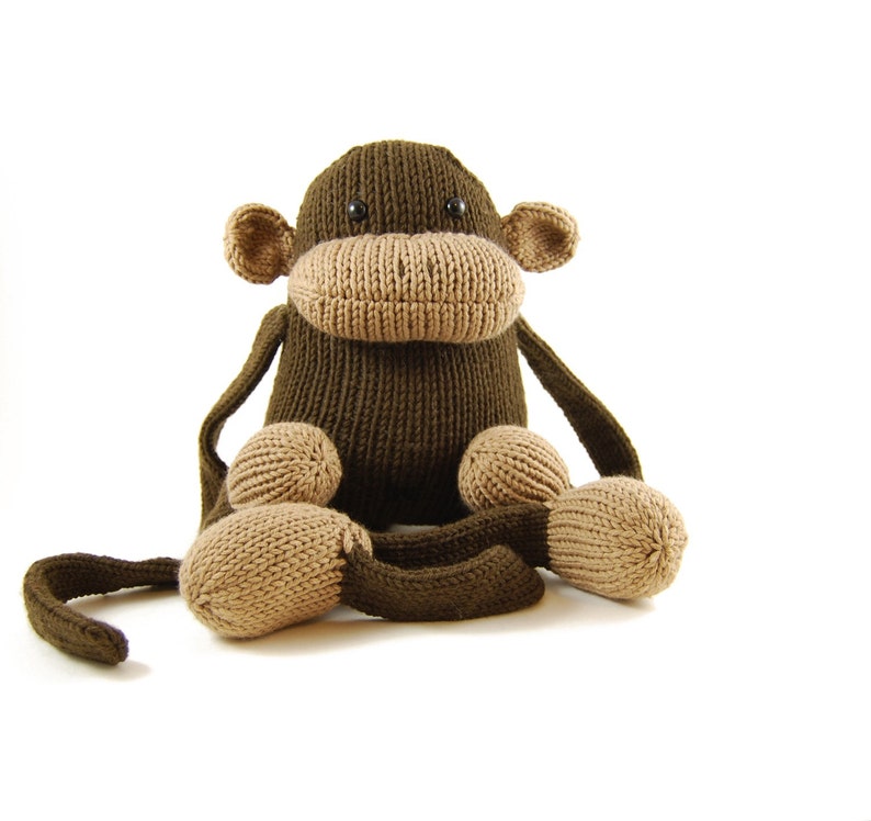 Jerry the Musical Monkey Knitting Pattern Pdf INSTANT DOWNLOAD image 2