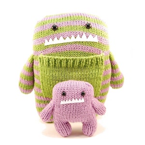 Daphne and Delilah the Momma and Baby Monster Knitting Pattern Pdf INSTANT DOWNLOAD image 3