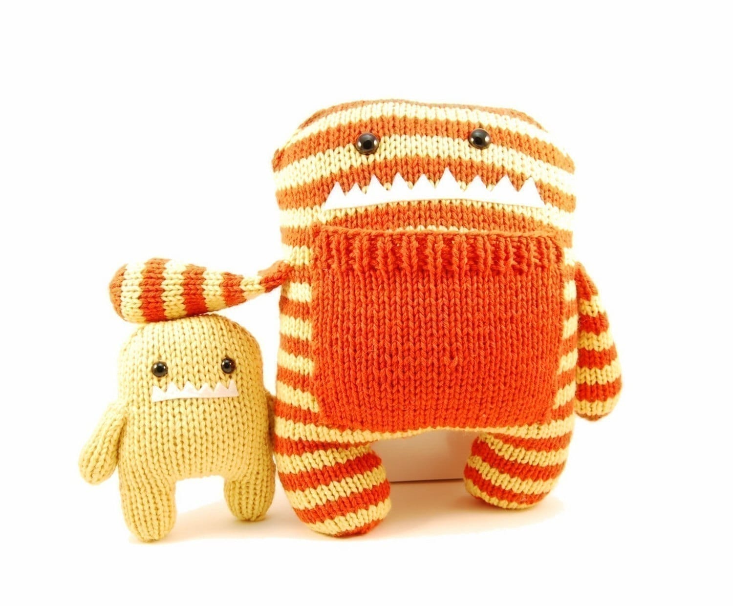 Daphne and Delilah the Momma and Baby Monster Knitting Pattern Pdf IN…
