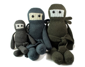 NEW Yuki the Cookie Ninja Knitting Pattern Pdf INSTANT DOWNLOAD
