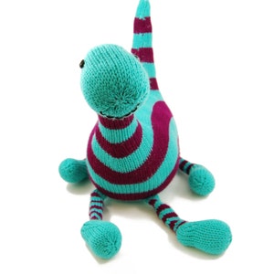 Basil the Boogie-Woogie Brontosaurus Knitting Pattern Pdf INSTANT DOWNLOAD image 5
