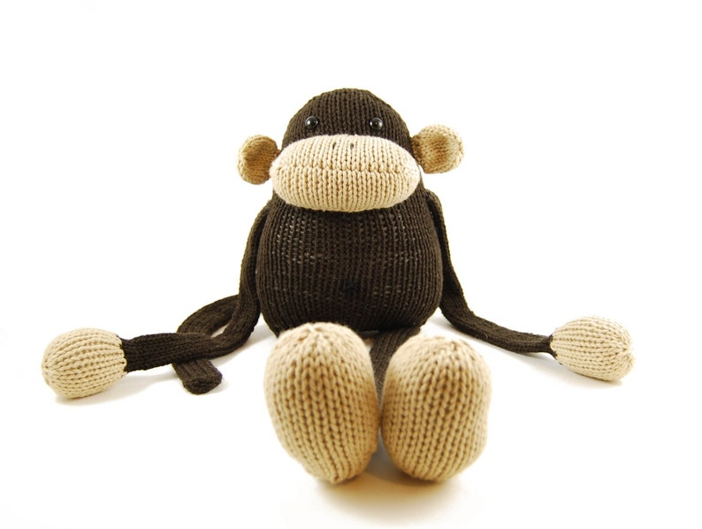 Jerry the Musical Monkey Knitting Pattern Pdf INSTANT DOWNLOAD image 4