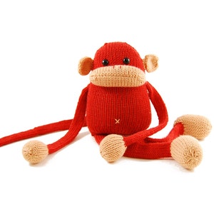 Jerry the Musical Monkey Knitting Pattern Pdf INSTANT DOWNLOAD image 3