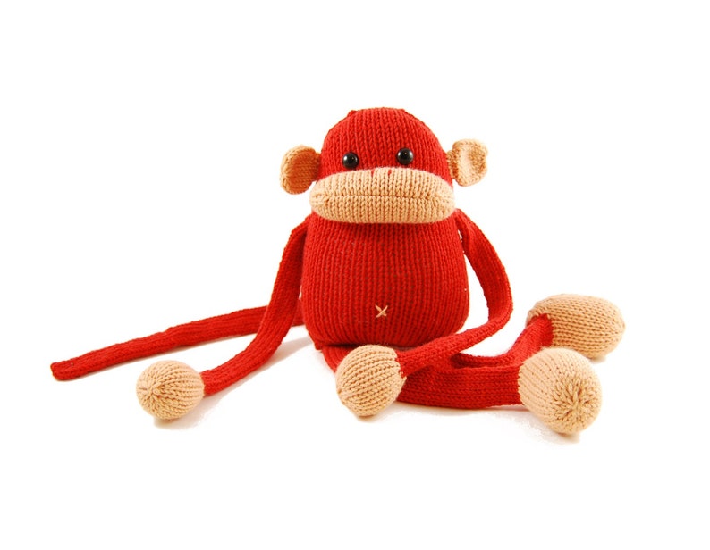 Jerry the Musical Monkey Knitting Pattern Pdf INSTANT DOWNLOAD image 3