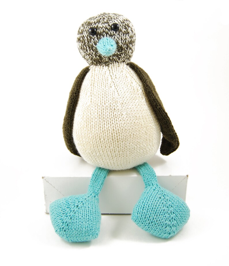 Bob the Blue Footed Booby Knitting Pattern Pdf INSTANT DOWNLOAD image 4