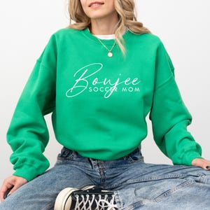 Boujee Soccer Mom Crewneck Sweatshirt: Ethically Grown Cotton Blend