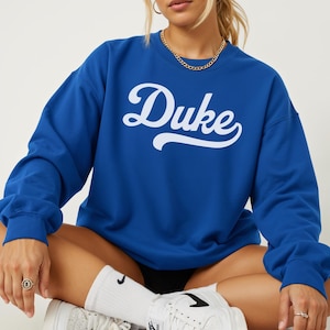 Duke Crewneck Sweatshirt | Custom Name Crewneck, Game Day Pullover