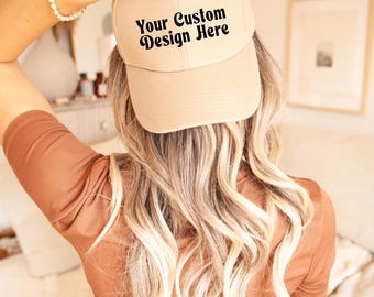 Gorra de papá bordada personalizada: gorra de béisbol de algodón personalizada