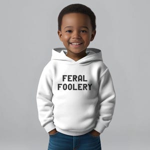 Feral Foolery Toddler Hoodie: Cozy Fleece Pullover for Sports Fans