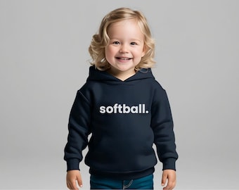 Softball Toddler Hoodie: Cozy Fleece Sweatshirt for Little Sports Fans
