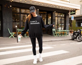 Funny Baseball Mom Crewneck Sweatshirt: Cozy Sports Fan Apparel