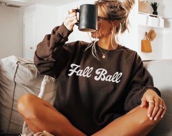 Sports Mom Crewneck Sweatshirt: Cozy Fall Baseball Fan Apparel