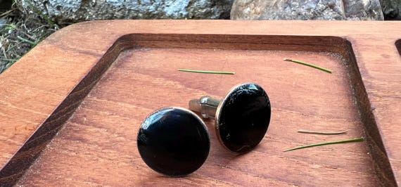 Copper penny cufflinks: unisex cufflinks