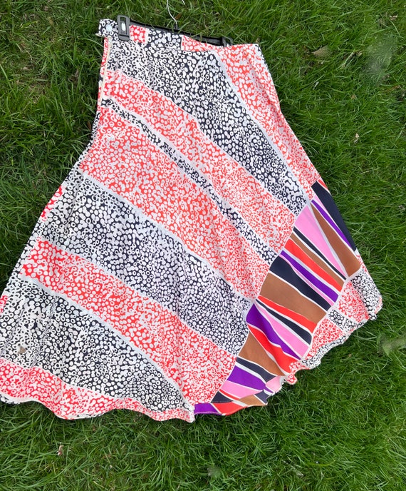 Mod print maxi skirt: Ladies vintage clothing - image 5