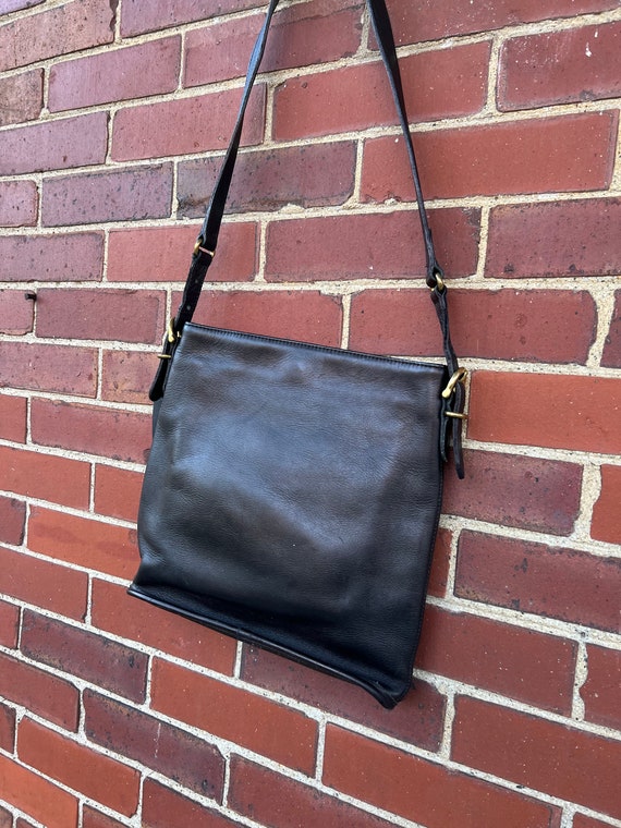Black Coach Equestrian bag, Slim Coach Bucket Bag… - image 3