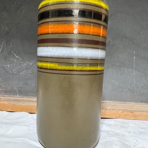 Bitossi Rosenthal Netter Color Bands Vase: Mid Century Modern Aldo Londi Design image 1