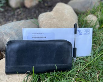 小物 Y2K COACH Madison Bifold wallet BLACK Coach Madison Black Patent Leather and Canvas Bifold Wallet - Etsy