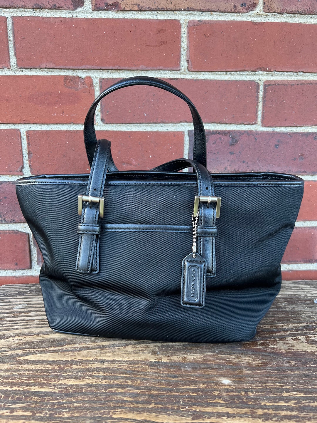 バッグ Coach Vintage 101-40 Black Leather Tote Coach Vintage 101-40 Black Leather Tote Vintage Coach Black