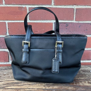 バッグ COACH shoulder tote bag nylon leather This item is unavailable - Etsy