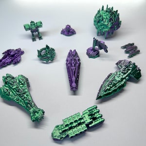 Paquete de naves Twilight Imperium / Unidades personalizadas para TI4 / Mejora del juego de mesa / Varios colores para jugadores
