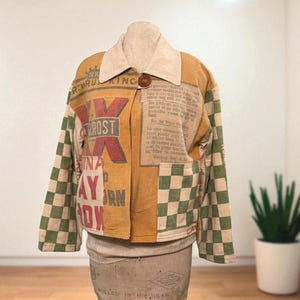 ジャケット・アウター vintage fabric feed sack jacket Made a feed sack jacket! : r/streetwear