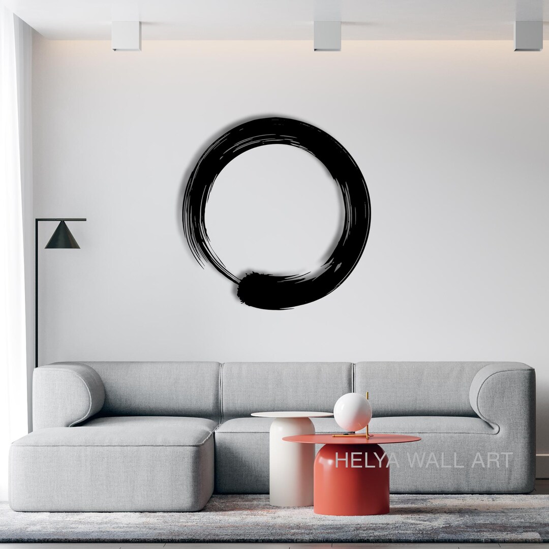 Enso Circle Metal Wall Art, Yoga Zen Decor, Meditation Gifts - Etsy