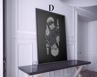 8 Different JJK Poster, Anime Wall Art, Anime Poster, Unique Anime Poster,  Gift For Anime Lovers, TV Series Art, Anime Manga Poster