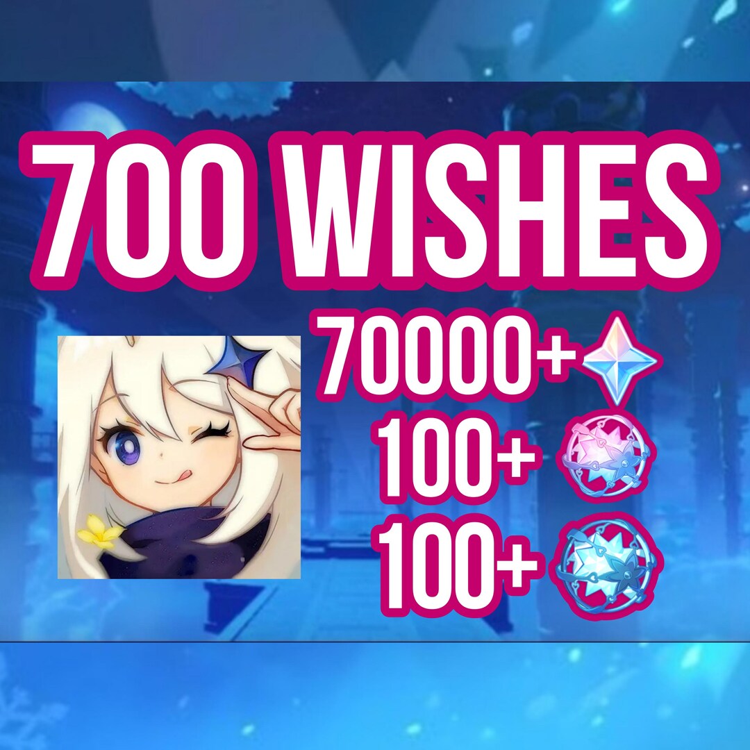 Genshin Impact NA 700 Wishes Reroll Account 70000 Primogems AR50 Etsy