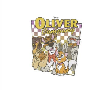 Oliver & Company Inspired PNG | Cute Orange Kitten Clipart | Digital Download | Retro 80s Cartoon Sticker | Printable Sublimation Design