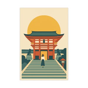 Fushimi Inari Taisha Shrine Print, Japan Travel Decor, Wall Art, Japanese Temple Photography, Kyoto Poster