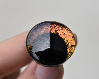 Kawaii Hand painted Safety Eyes- Ember Moss