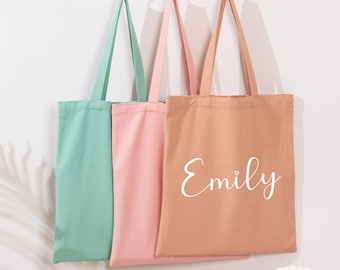 Personalisierte Brautjungfer Tragetasche, Brautparty Tragetaschen, Brautjungfer Vorschlag, Bachelorette Party Favors, Hochzeitstag Brautjungfer Geschenkidee